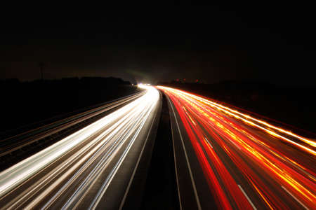 Autobahn bei Nacht - Freeway at night