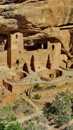 Colorado, USA, June 25, 2013: The Cliff Palace at Mesa Verde in Colorado.のeditorial素材