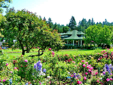 Victoria, British Columbia, Canada, June 25th 2012; Lovely Butchart Gardens in Victoria, BC.のeditorial素材