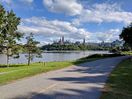 Parliament Hill in Ottawa, Canadaの写真素材