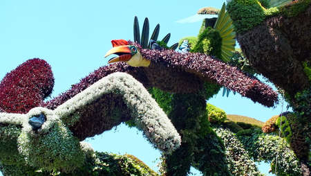 MOSAICULTURES INTERNATIONAL 2013 in Montreal, Quebec, Canada, Montreal entry: The Bird Tree.のeditorial素材