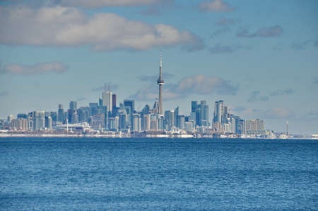 Winter Skyline of Toronto, Ontario, Canada.  January 2022のeditorial素材