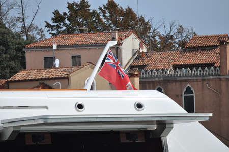 Venice, Italy, September 22, 2015: The 300 million US dollar Motor Yacht "A" which is a superyacht owned by Russian industrialist Andrey Melnichenko. This yacht is the world's largest.のeditorial素材