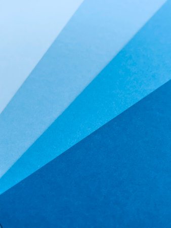 abstract blue background with soft paper layers. Minimal concept.の写真素材