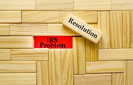 Wooden block with the word'resolUTION' on itの写真素材