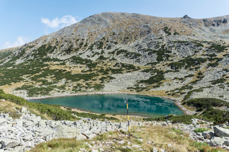 Amazing Landscape of The Seven Rila Lakes, Rila Mountain, Bulgariaの写真素材