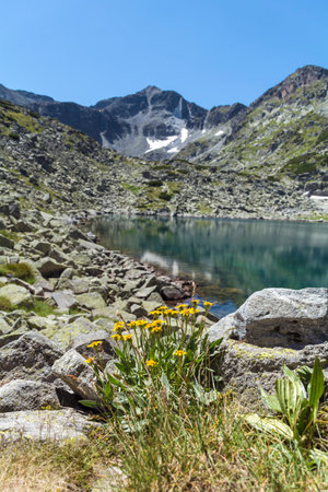 Landscape of The Seven Rila Lakes, Rila Mountain, Bulgariaの写真素材