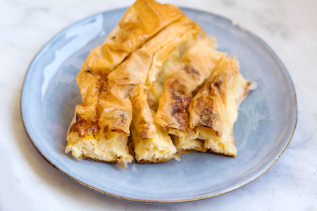 Crispy and Tasty Homemade Turkish Baklava Pastryの写真素材