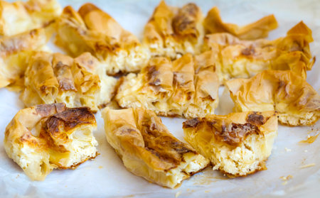 Baklava or baklava is a traditional Turkish dessert.の写真素材