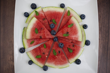 fresh summer fruit, ice lollies and bowl