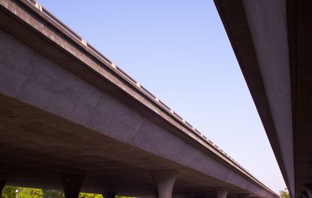 Highway 80 Persspective of east and westbound elevated Lanes