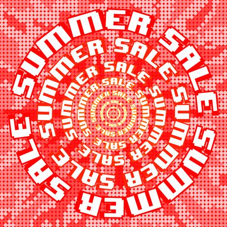 Abstract poster with Summer Sale. Vector illustration.のイラスト素材