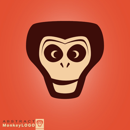 Monkey for corporate identity. Symbol of the year monkey. Vector design illustration.のイラスト素材