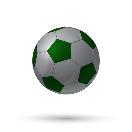 Football soccer ball isolated on white background. Vector illustration.のイラスト素材