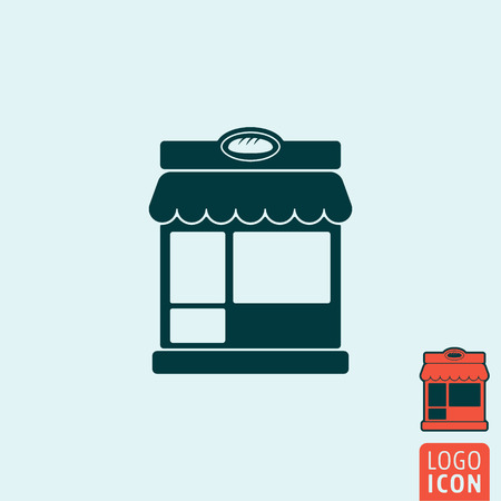 Bakery icon. Bakery. Bakery symbol. Bakery shop icon isolated, minimal design. Vector illustrationのイラスト素材