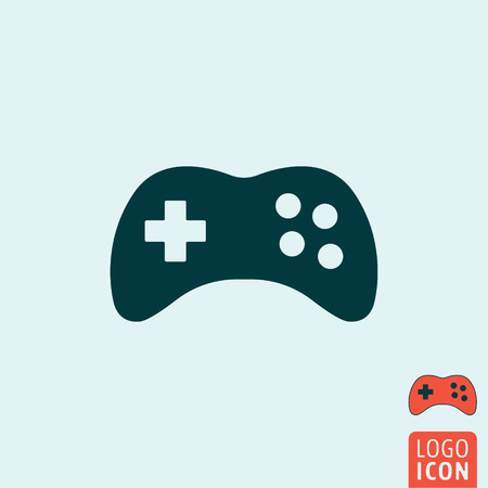 Gamepad icon. Gamepad symbol. Video game controller icon isolated, minimal design. Vector illustrationのイラスト素材
