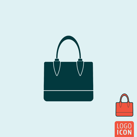 Handbag icon. Handbag symbol. Women bag icon isolated. Vector illustrationのイラスト素材