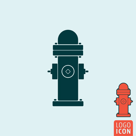 Fire hydrant icon. Fire hydrant symbol. Dry barrel hydrant icon isolated. Vector illustrationのイラスト素材