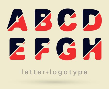Alphabet font template.のイラスト素材