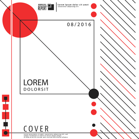 Geometry design background for cover brochures, posters, flyers and cards templates. Vector illustration.のイラスト素材