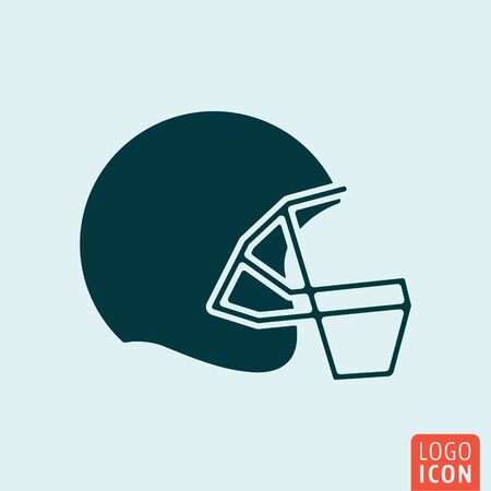 Football helmet icon. American football symbol. Vector illustrationのイラスト素材