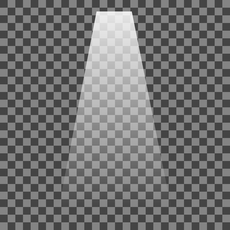 Scene illumination. Cold light effect. Stage illuminated spotlight on transparent background.のイラスト素材