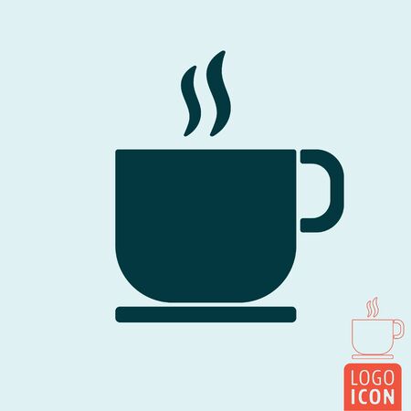Coffee cup icon. Tea cup. Vector illustrationのイラスト素材