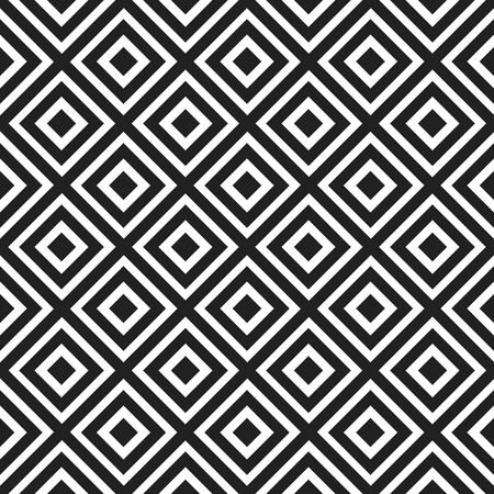 Seamless pattern with rhombus and diagonal lines. Abstract geometric background. Vector illustration.のイラスト素材