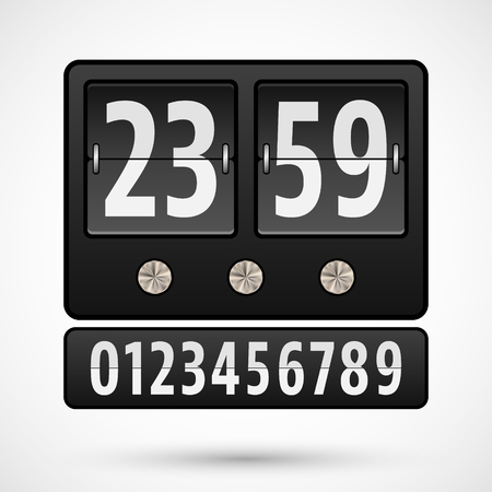 Flip clock or countdown timerのイラスト素材