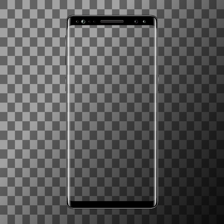 A Smartphone isolated on transparent background.のイラスト素材