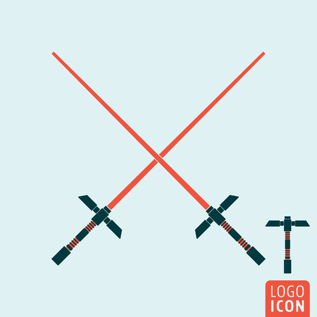 Light sword icon.のイラスト素材