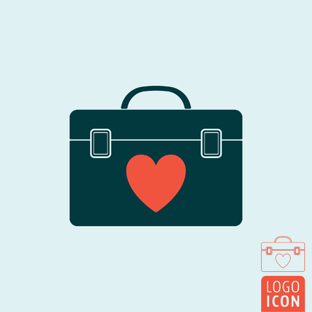 Transplant human organ box icon on light background illustration.のイラスト素材