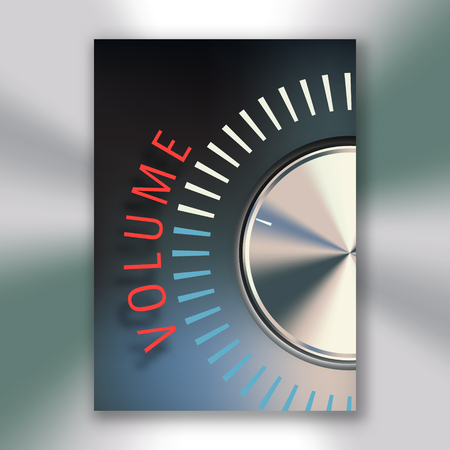 Volume button posterのイラスト素材