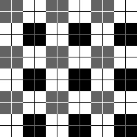 Buffalo plaid seamless pattern. Alternating red and black squares tartan texture background. Vector...