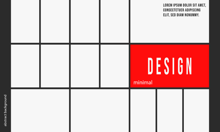 Minimal design background template for banner, printing products, flyer, web presentation, poster or cover brochure. Vector illustration.の写真素材