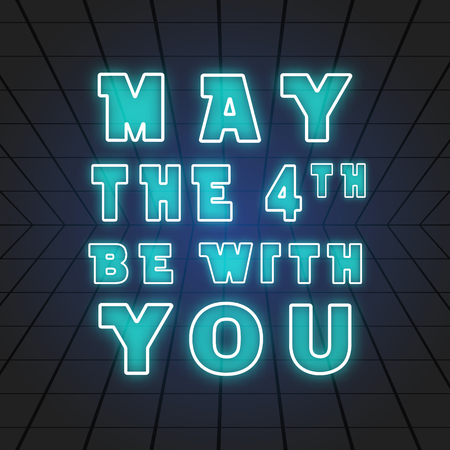 May the 4th be with you. Vector illustration.のイラスト素材