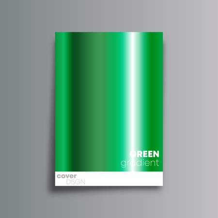 Green gradient cover background for the banner, flyer, poster, brochure or other printing products. Vector illustration.のイラスト素材