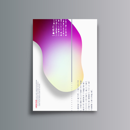 Abstract background with gradient shapes for the banner, flyer, poster, brochure cover or other printing products. Vector illustration.のイラスト素材