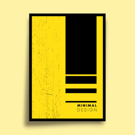 Minimal geometric design for flyer, poster, brochure cover, background, wallpaper, typography or other printing products. Vector illustrationのイラスト素材