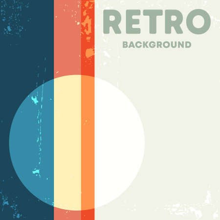 Vintage design background with retro grunge texture. Vector illustration.のイラスト素材