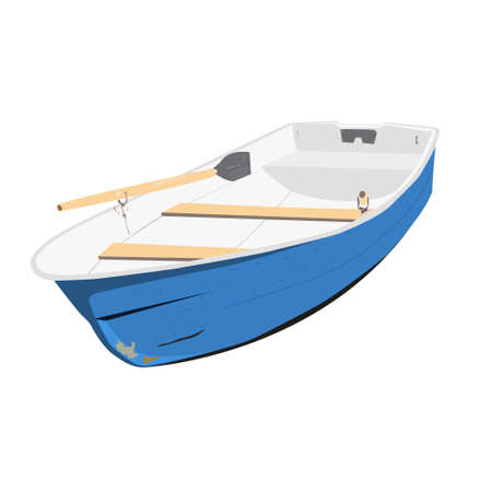 Rowing boat vector illustration of isolated on a white backgroundのイラスト素材