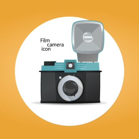 Film camera icon conceptのイラスト素材