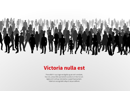 Large group of people backgroundのイラスト素材