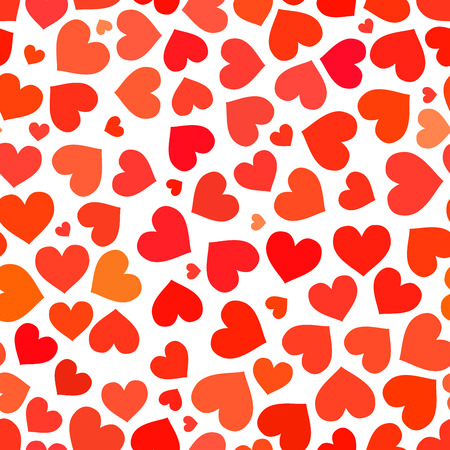 Red heart on a white background seamless pattern for Valentines Dayのイラスト素材