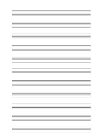 Music empty blank note stave a4 sheetのイラスト素材