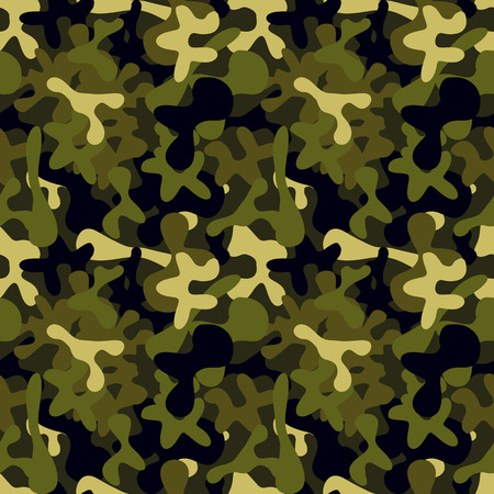 Military camouflage to disguise in the forest, seamless patternのイラスト素材