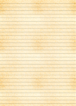 Vertical a4 size yellow sheet of old paper with one centimeter gridのイラスト素材