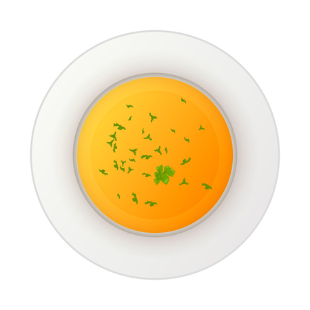 Bright colorful soup icon isolated on whiteのイラスト素材