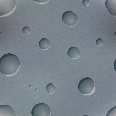 Textured moon surface with craters seamless patternのイラスト素材