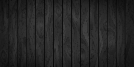 Black realistic wooden boards with textureのイラスト素材
